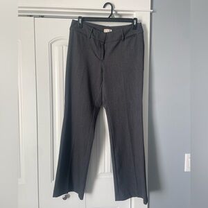 LOFT gray curvy trouser pant